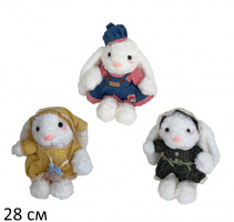 ЗАЙКА В ПЛАТЬЕ, В АССОРТИМ., 2537-I-28 купить оптом и в розницу ЗАЙКА В ПЛАТЬЕ, В АССОРТИМ., 2537-I-28 купить оптом и в розницу на базе игрушек